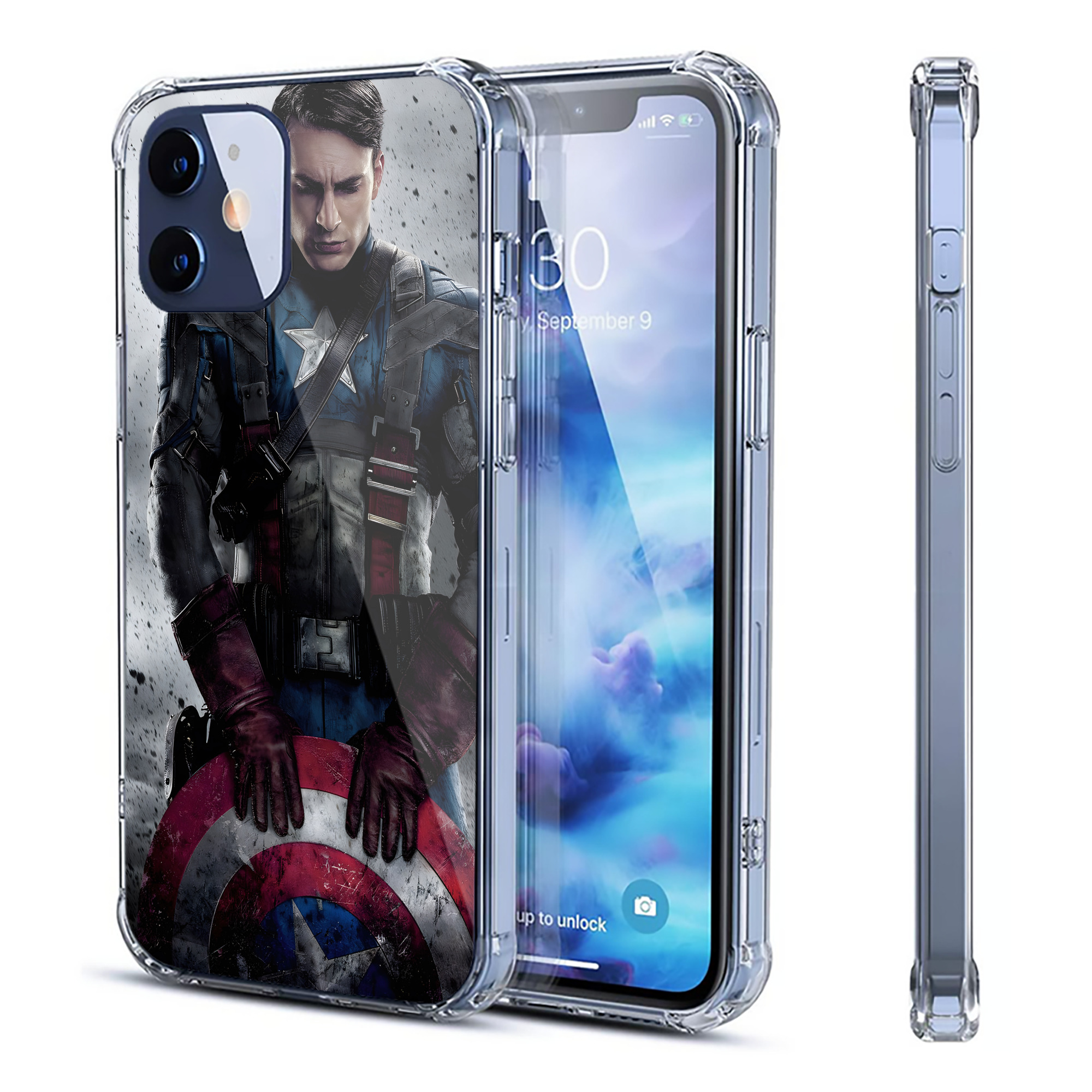 （画像用） アベンジャーズ The Avengers 【iPhone 12シリーズ対応】透明スマホケース（クリアソフトケース）